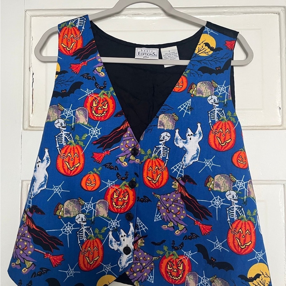 Basic Editions Womens Halloween Vest